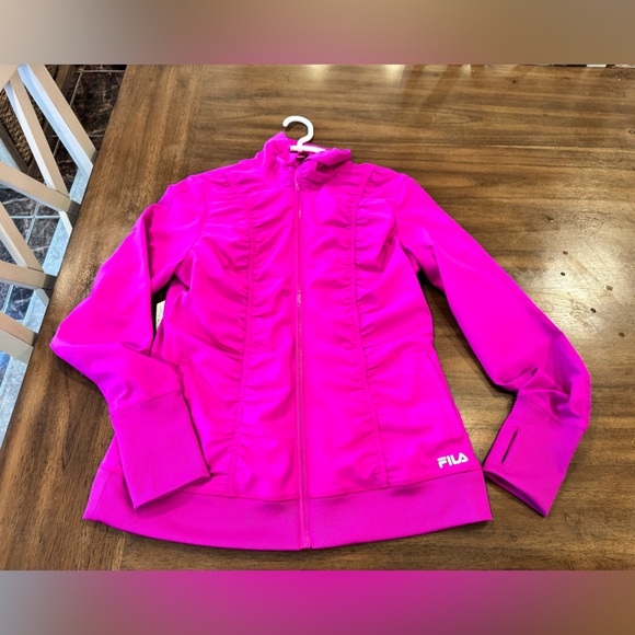 Fila Jackets & Blazers - Fila Magenta Zip-Up Jacket Medium